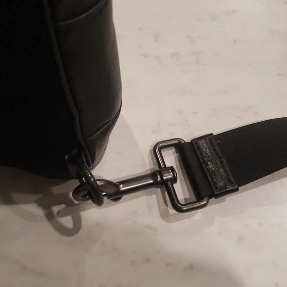 Coach Black Leather Men's Sling Bag - Picture 6 of 14